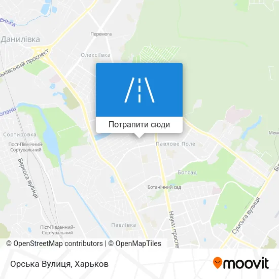 Карта Орська Вулиця