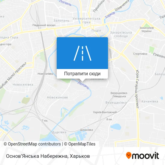 Карта Основ’Янська Набережна