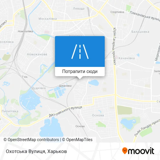 Карта Охотська Вулиця