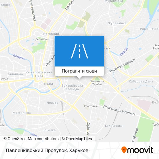 Карта Павленківський Провулок