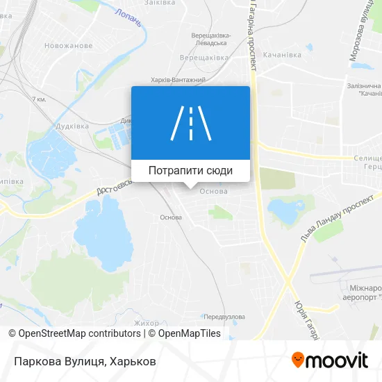 Карта Паркова Вулиця