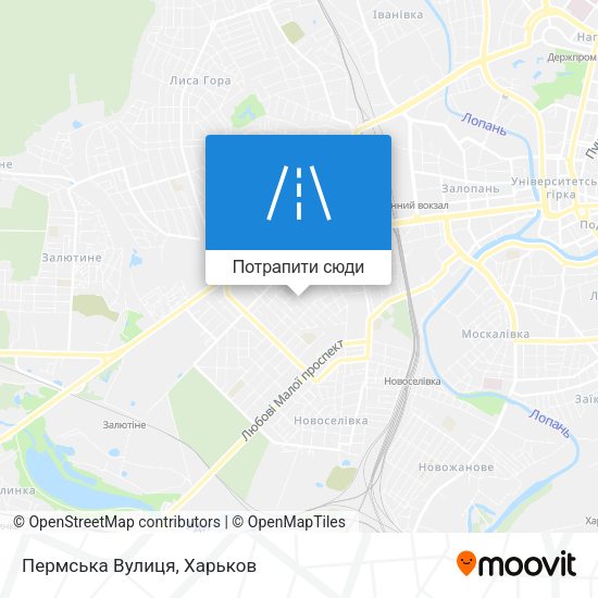 Карта Пермська Вулиця