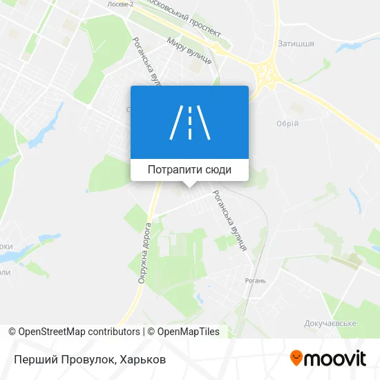 Карта Перший Провулок