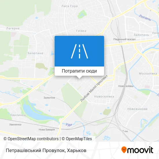 Карта Петрашівський Провулок