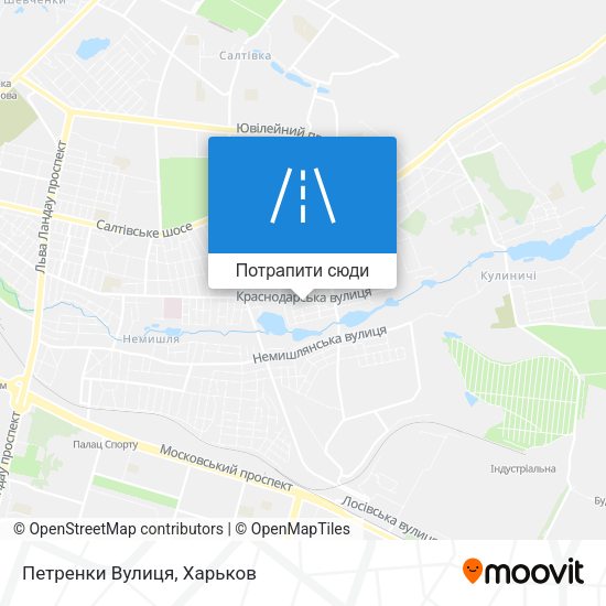 Карта Петренки Вулиця