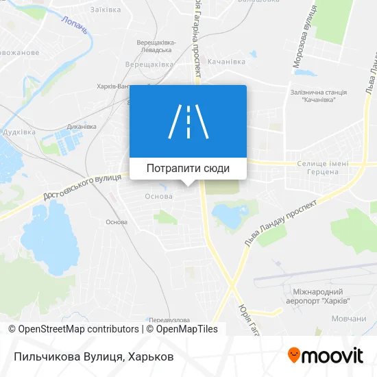 Карта Пильчикова Вулиця