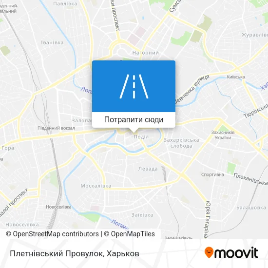 Карта Плетнівський Провулок