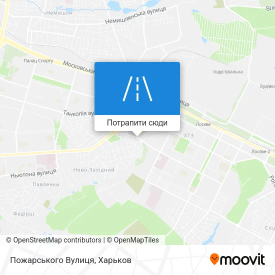 Карта Пожарського Вулиця