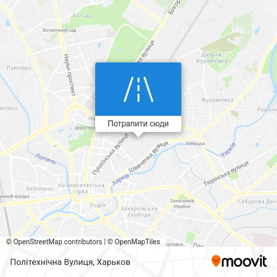 Карта Політехнічна Вулиця
