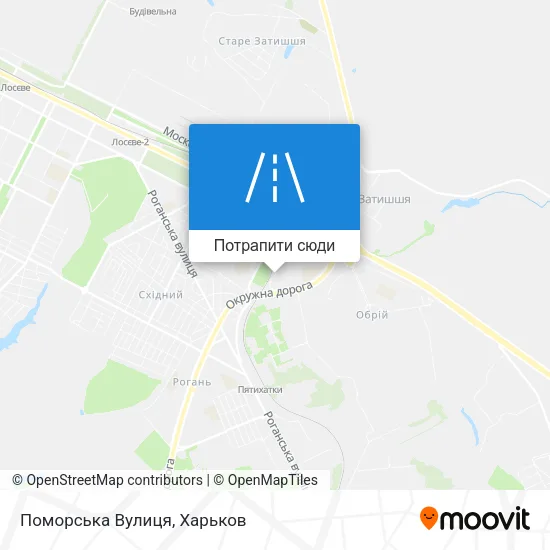Карта Поморська Вулиця
