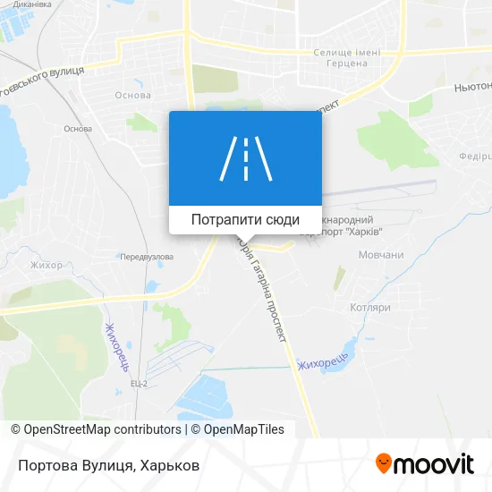 Карта Портова Вулиця