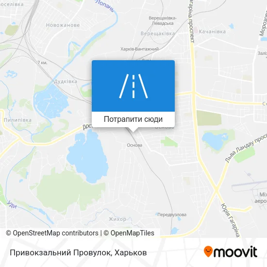 Карта Привокзальний Провулок