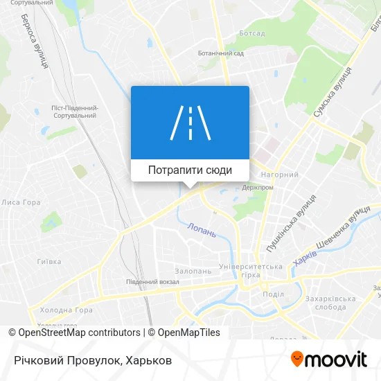 Карта Річковий Провулок