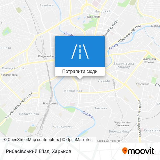 Карта Рибасівський В’Їзд