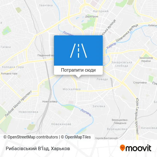 Карта Рибасівський В’Їзд