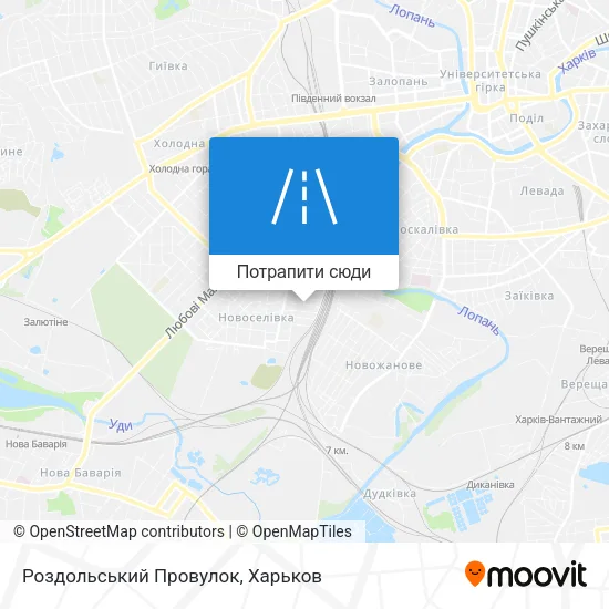 Карта Роздольський Провулок