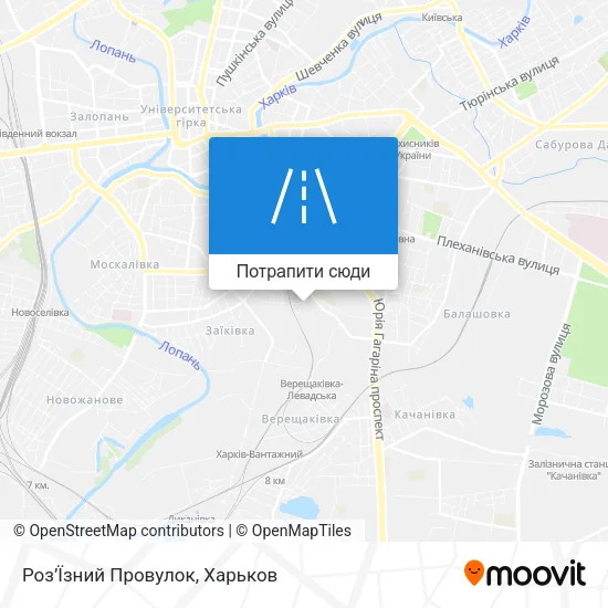 Карта Роз’Їзний Провулок