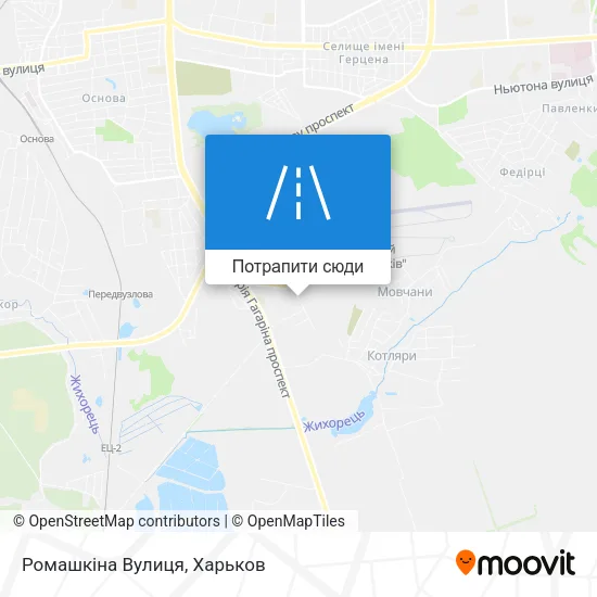 Карта Ромашкіна Вулиця