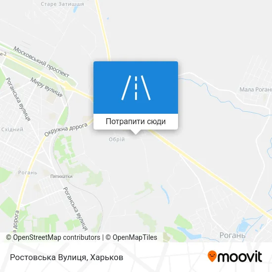 Карта Ростовська Вулиця