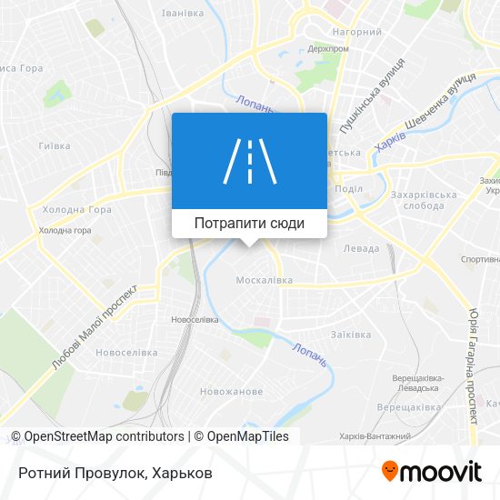 Карта Ротний Провулок