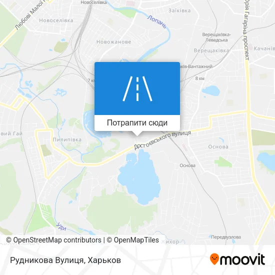 Карта Рудникова Вулиця