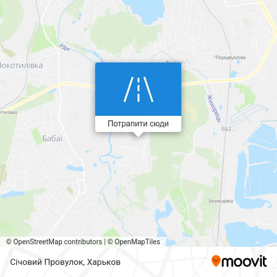 Карта Січовий Провулок