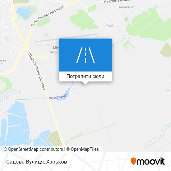 Карта Садова Вулиця