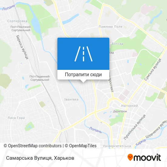 Карта Самарська Вулиця