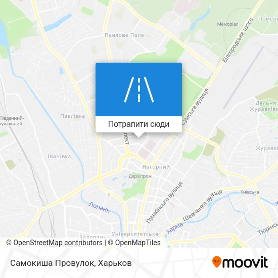 Карта Самокиша Провулок