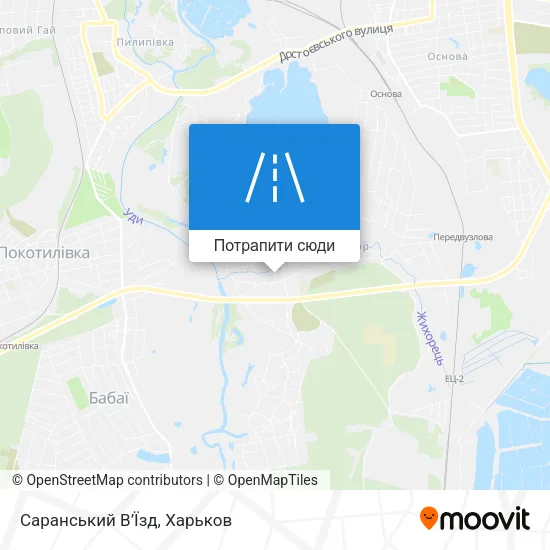 Карта Саранський В’Їзд