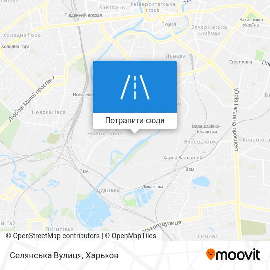 Карта Селянська Вулиця