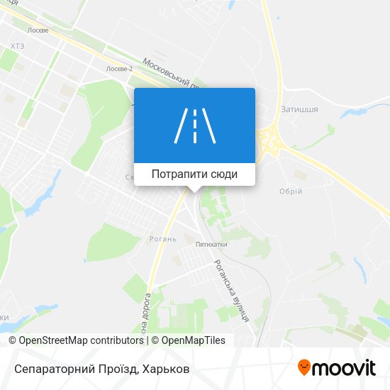 Карта Сепараторний Проїзд