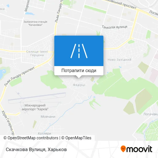 Карта Скачкова Вулиця