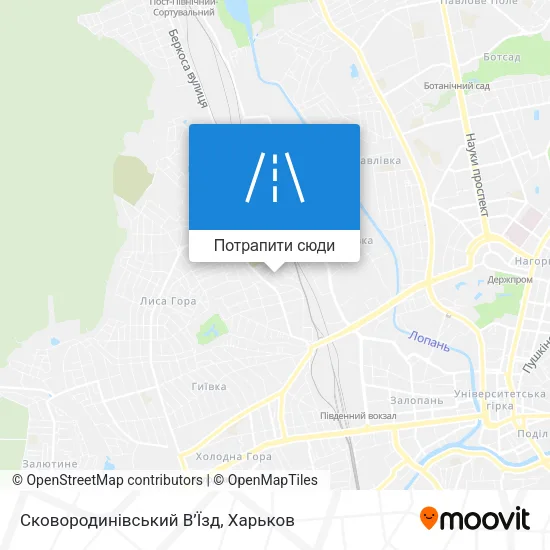 Карта Сковородинівський В’Їзд