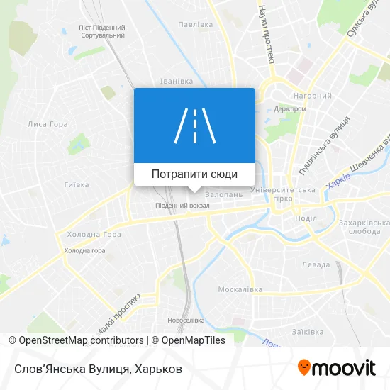 Карта Слов’Янська Вулиця