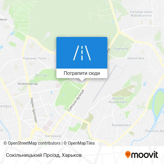Карта Сокільницький Проїзд