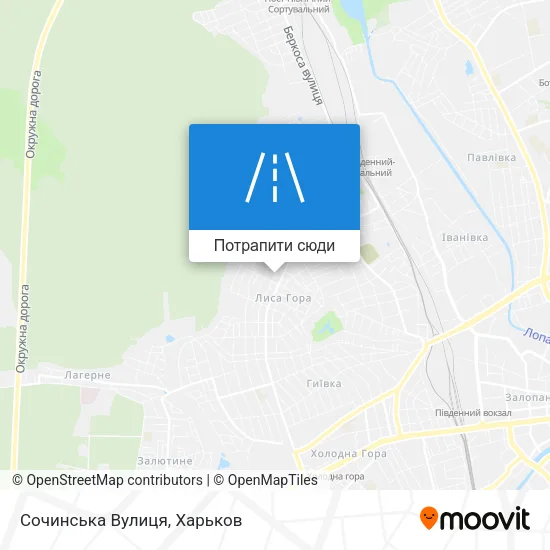 Карта Сочинська Вулиця