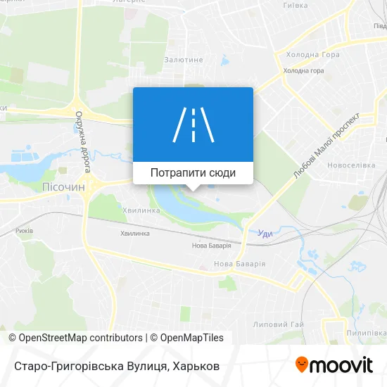 Карта Старо-Григорівська Вулиця