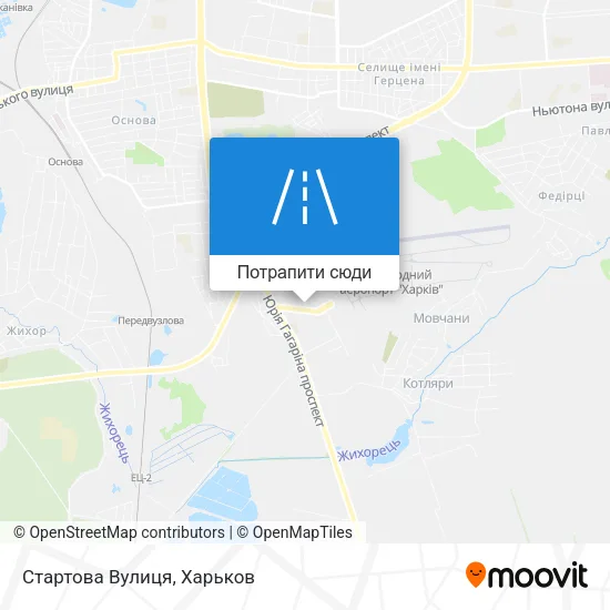 Карта Стартова Вулиця