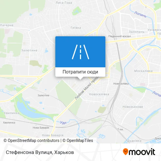 Карта Стефенсона Вулиця