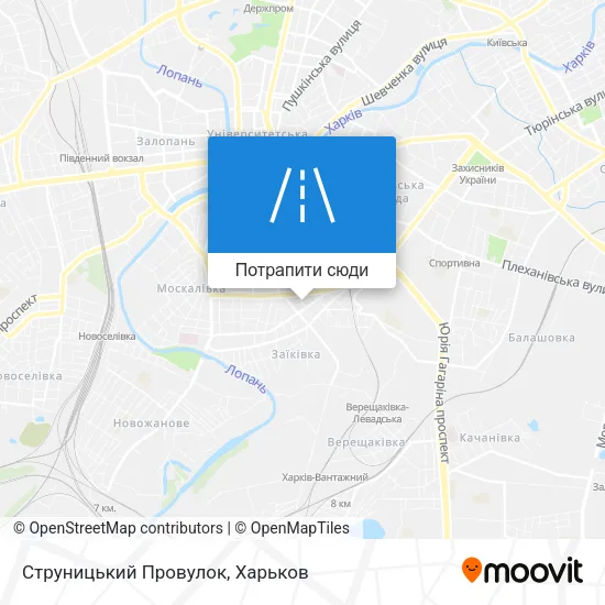Карта Струницький Провулок