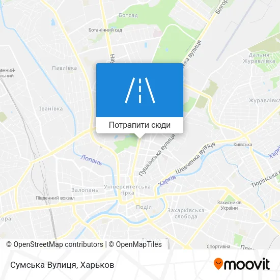 Карта Сумська Вулиця
