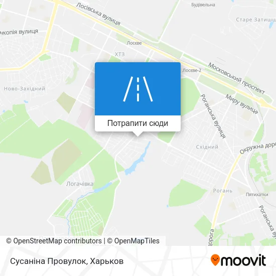 Карта Сусаніна Провулок