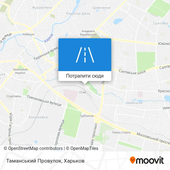 Карта Таманський Провулок