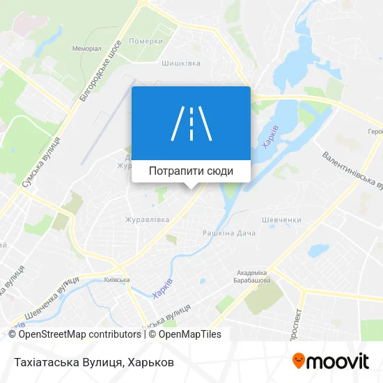 Карта Тахіатаська Вулиця