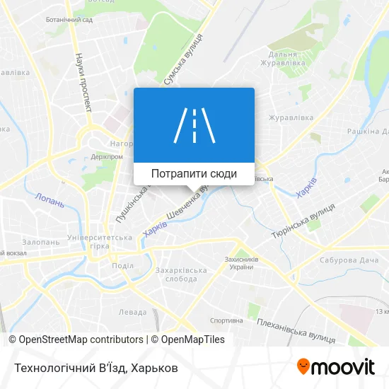 Карта Технологічний В’Їзд