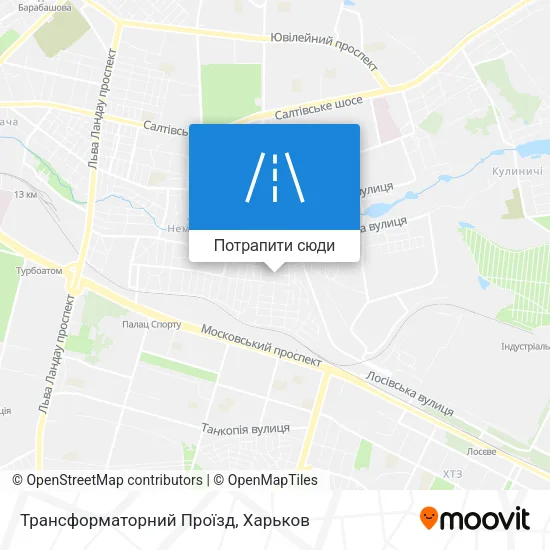 Карта Трансформаторний Проїзд