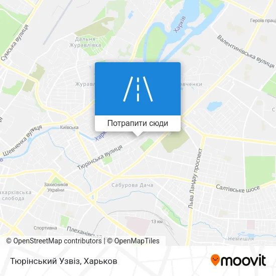 Карта Тюрінський Узвіз