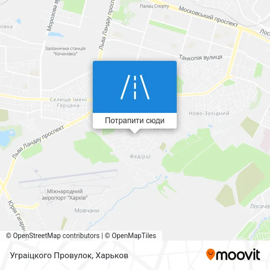Карта Уграіцкого Провулок