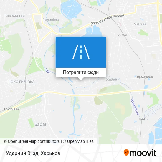 Карта Ударний В’Їзд